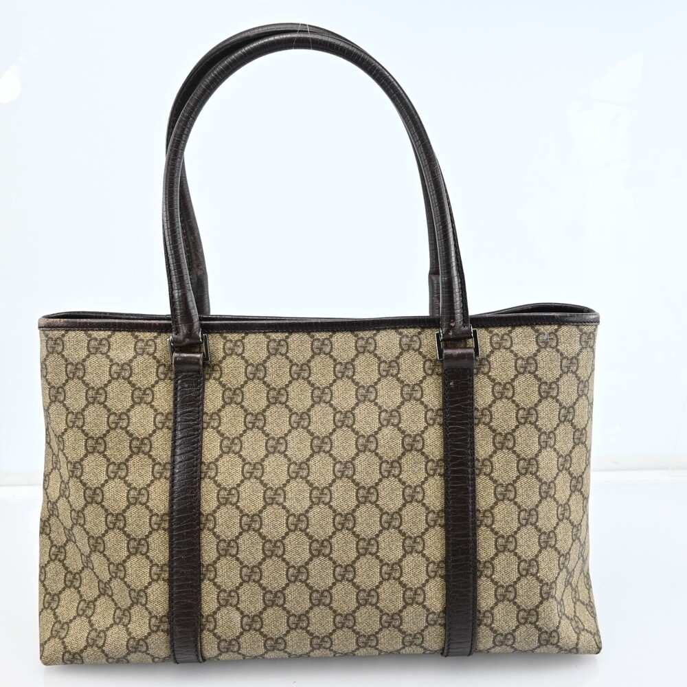 Auth Gucci Gg Supreme Tote Bag Pvc #196260G28B - Picture 2 of 15
